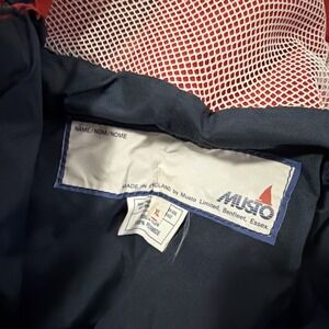 MUSTO Bib Overalls Mens XL Red Nylon Waterproof Sailing Fishing Sea Lake - New